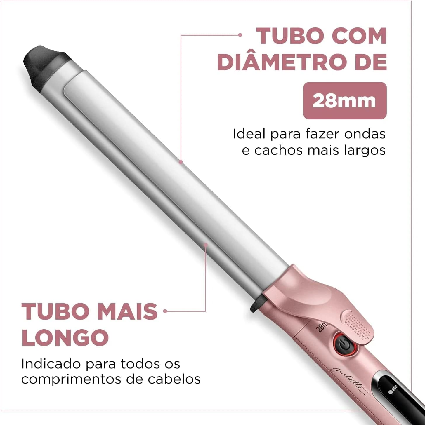 Escova Modeladora, Mondial, Golden Rose, 70W, Bivolt - MC-JU-01