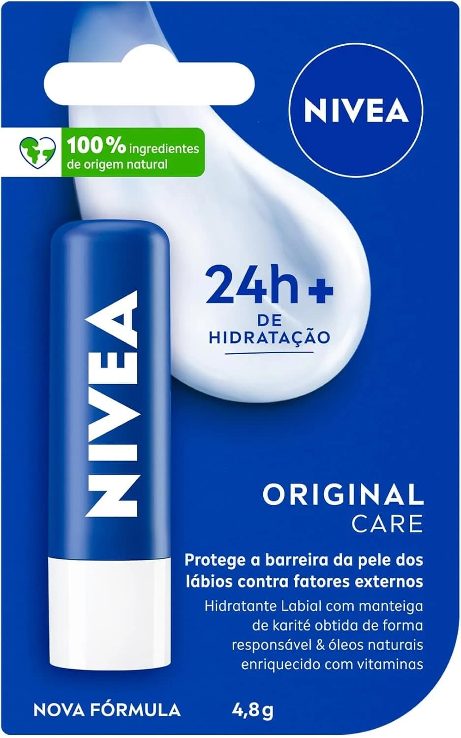NIVEA Hidratante Labial Original Care 4,8g
