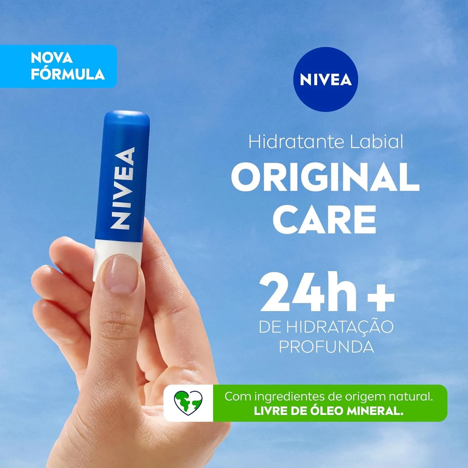 NIVEA Hidratante Labial Original Care 4,8g