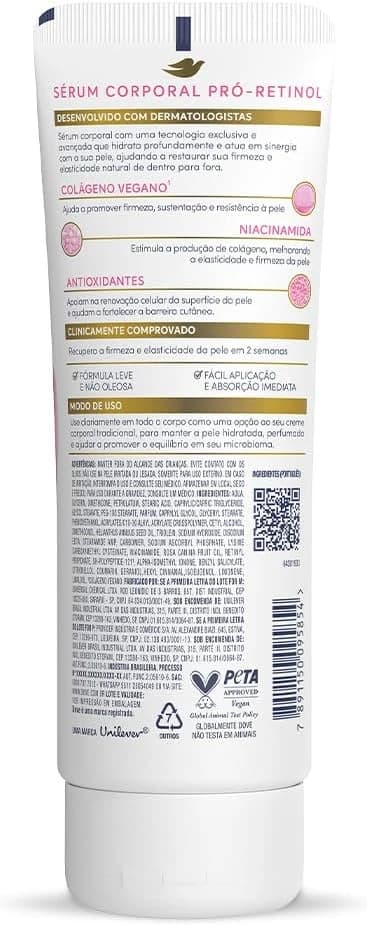 Dove Sérum Hidratante Corporal Pró-Retinol + Firmador 180ml