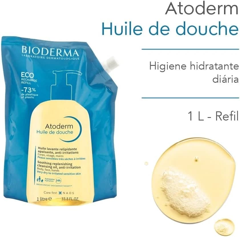 Óleo de Banho Atoderm Refil 1Litro - Bioderma