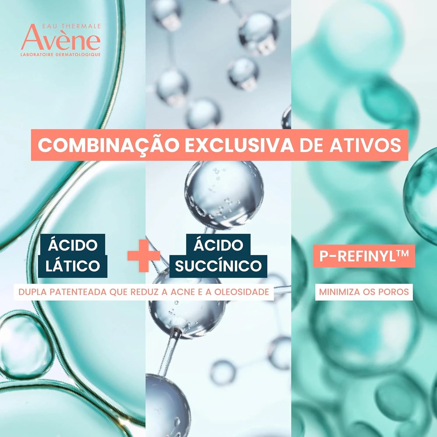 Avène Cleanance Intense Gel de Limpeza Facial Profunda com Ácido Lático e Ácido Succínico, 300g