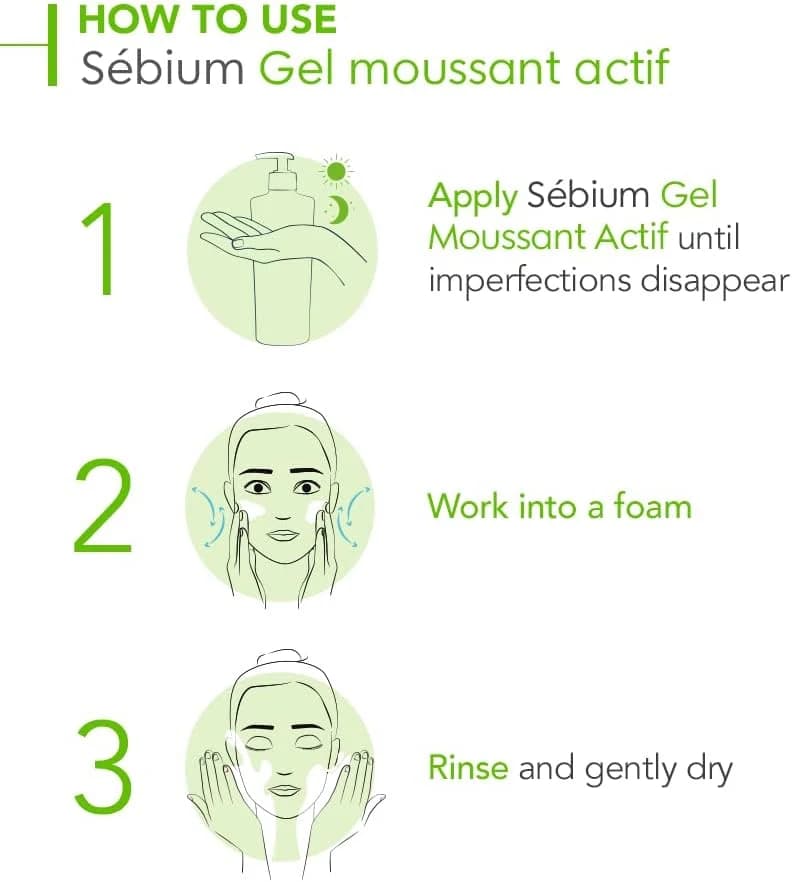 Sébium Gel Moussant Actif 200Ml, Bioderma