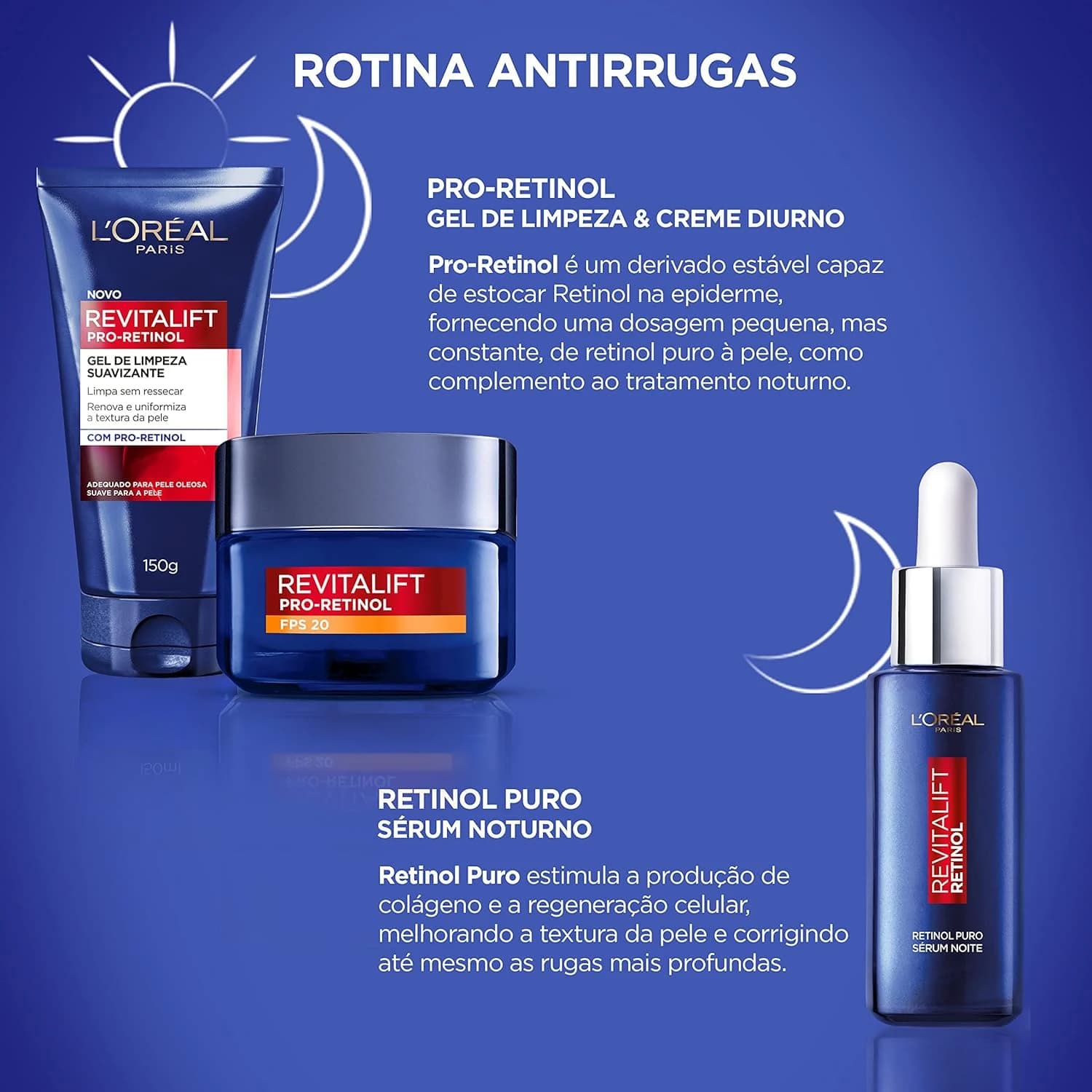Gel de Limpeza Facial Suavizante Revitalift Retinol 150g