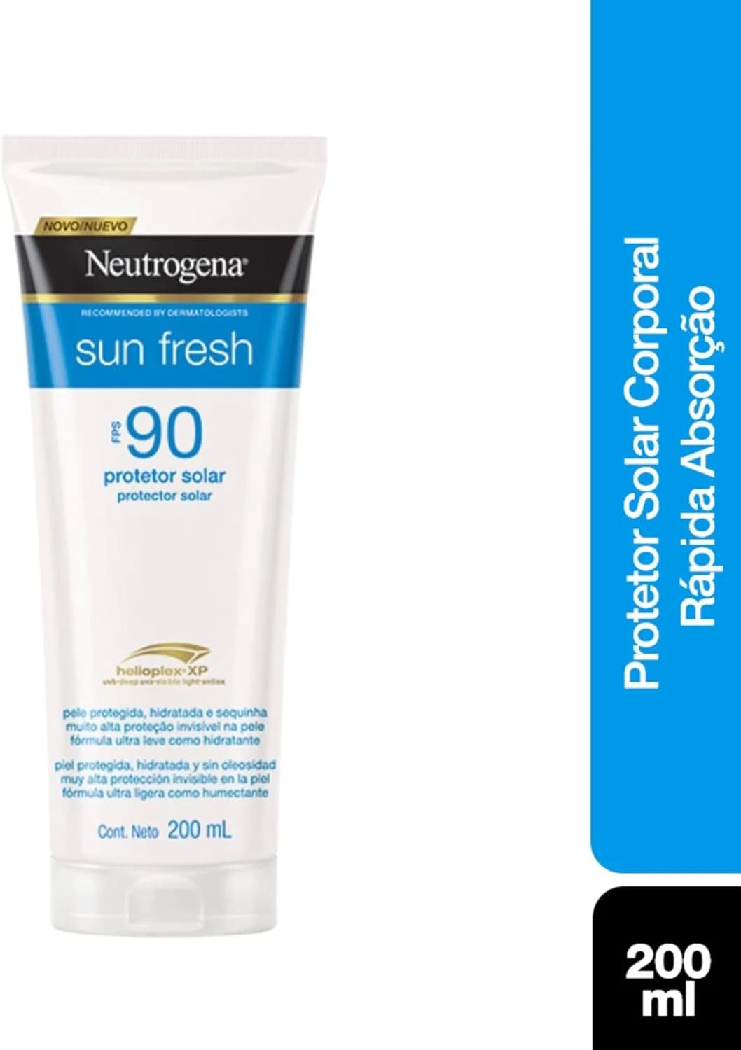Neutrogena Sun Fresh Protetor Solar Corporal FPS 90, 200ml