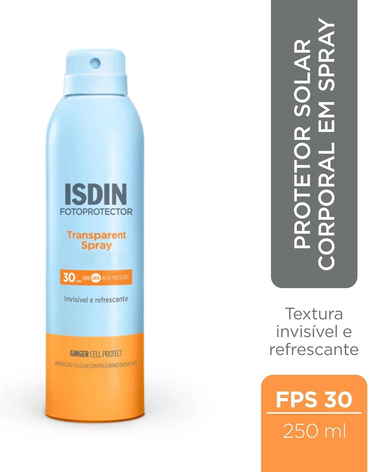 ISDIN Protetor Solar Corporal Transparent Spray FPS 30-250ml