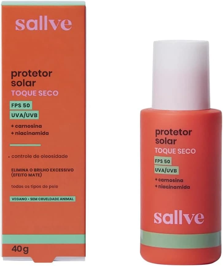 Sallve Protetor Solar Toque Seco Fps50 40G