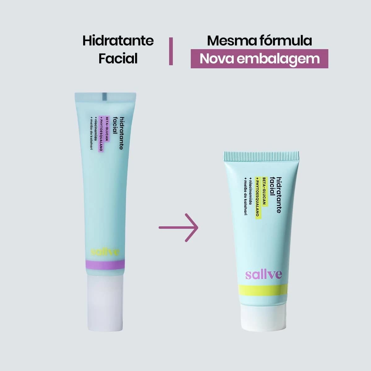 Sallve Hidratante Facial 40G - Beta-Glucan Phytoesqualano