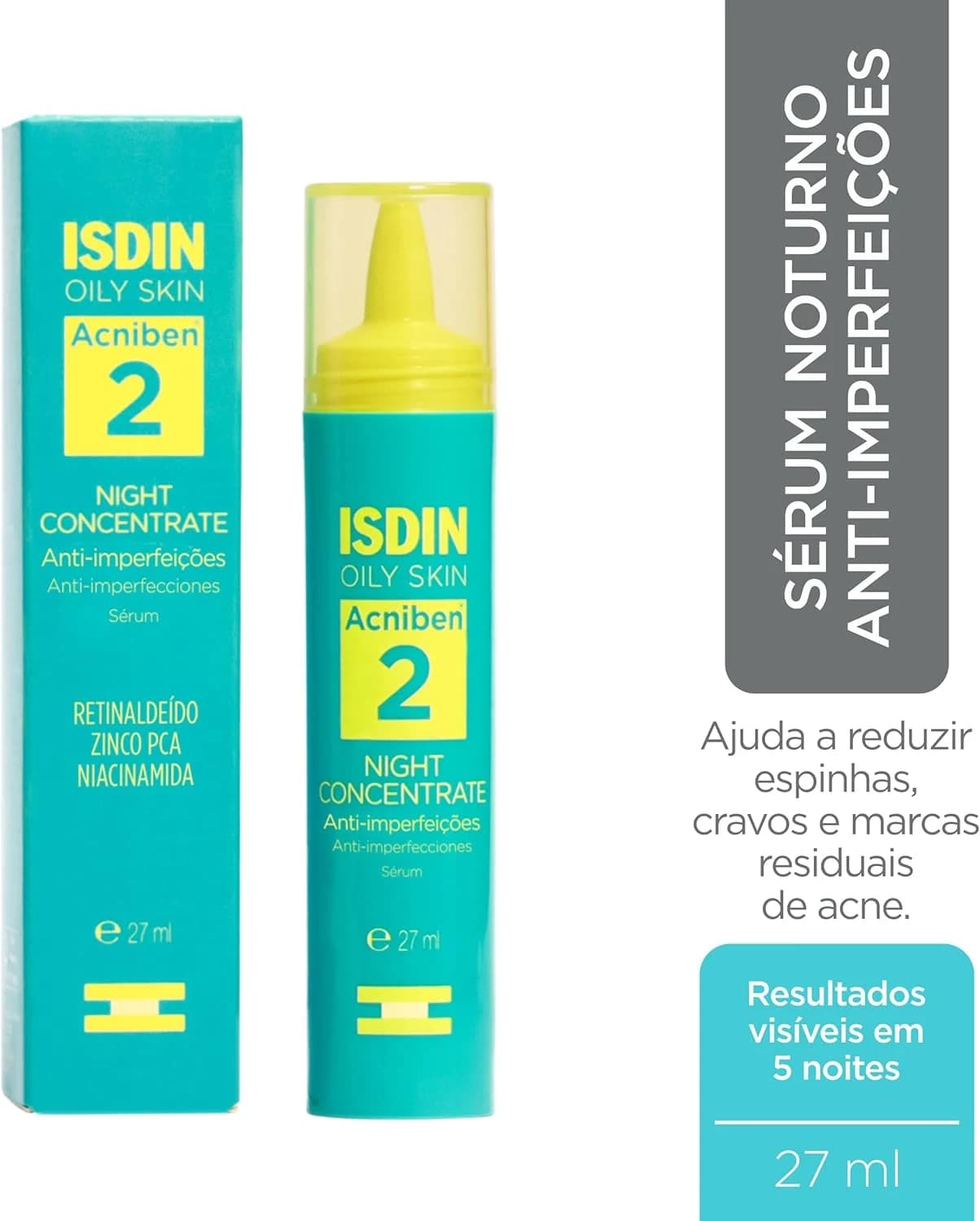 ISDIN Acniben Sérum Noturno Anti-imperfeições - 27ml