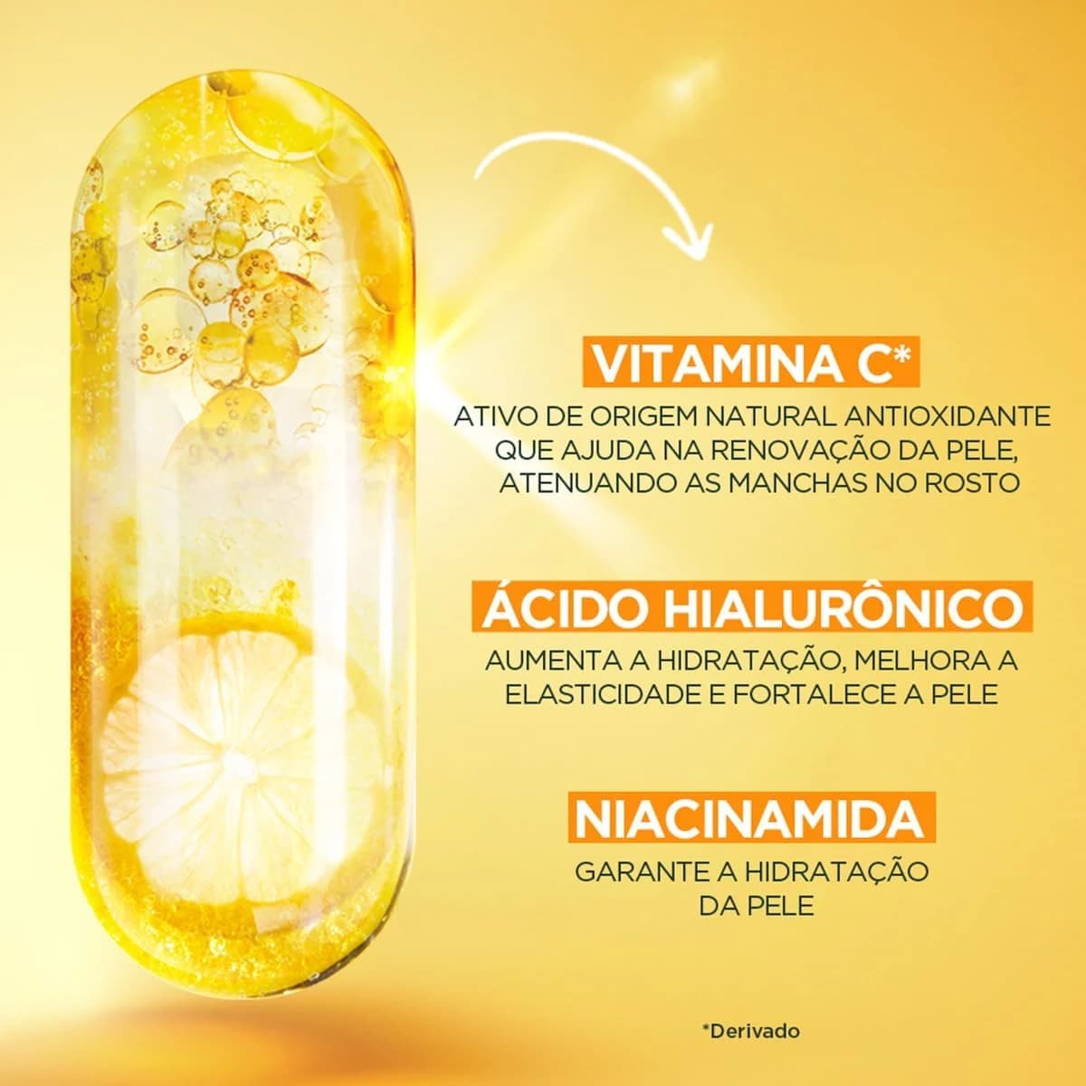 Gel Creme Hidratante Facial Antimanchas Toque Seco, com Vitamina C, Niacinamida e Ácido Hialurônico 85g