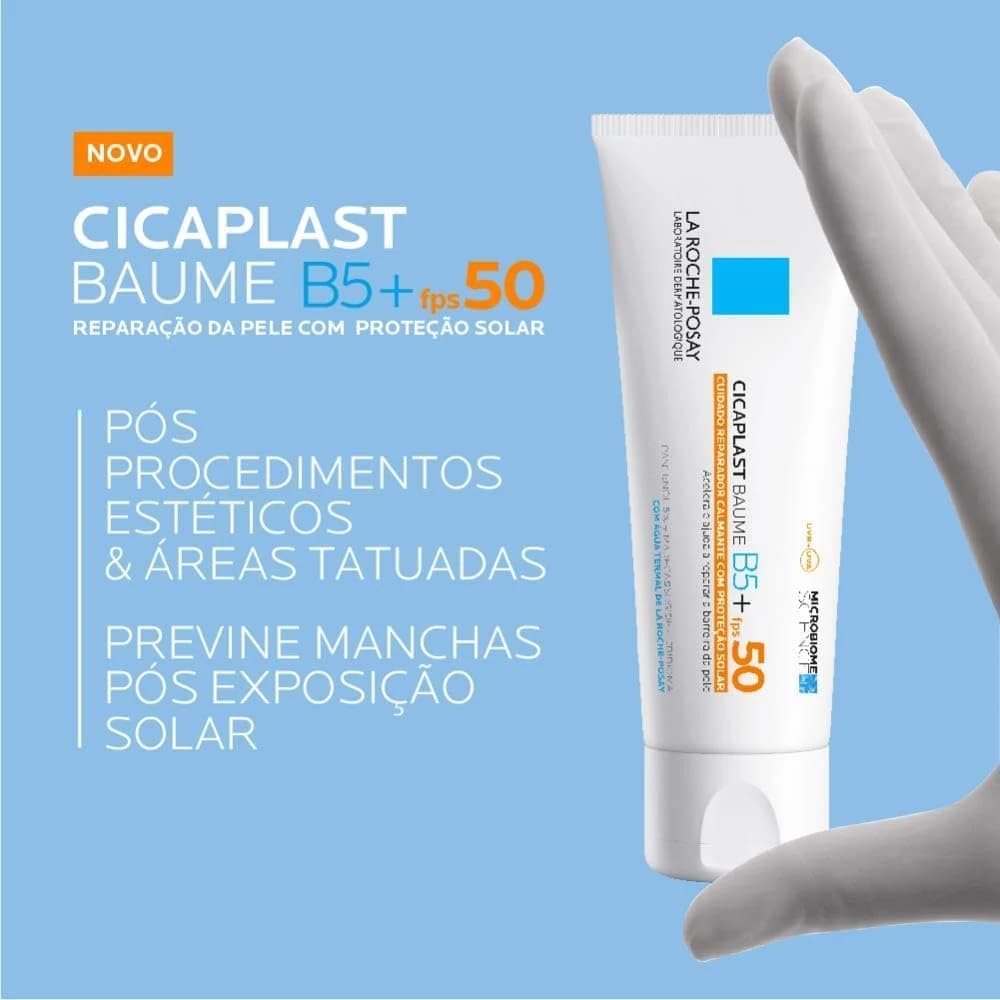 La Roche-Posay, Cicaplast Baume B5, Creme multirreparador com FPS 50, 40ml