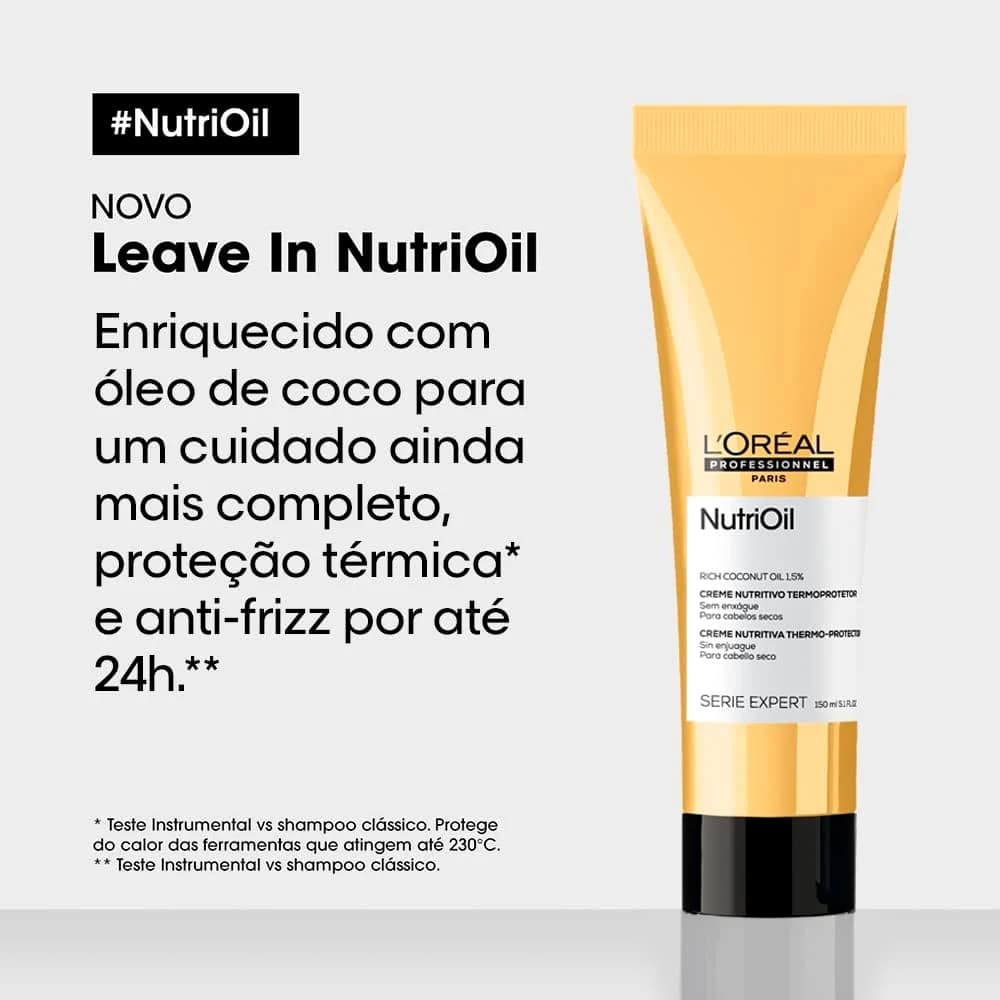 L'Oréal Professionnel NutriOil Leave-in, Hidratação e Nutrição Intensa, 150ml