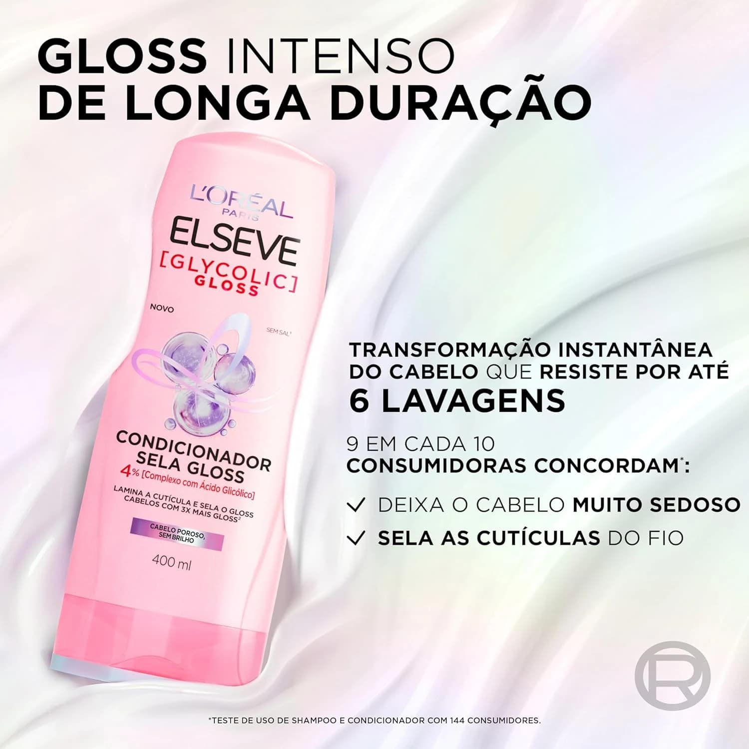 Kit Glycolic Gloss Shampoo+Condicionador+Acidificante+Creme de Tratamento+Sérum