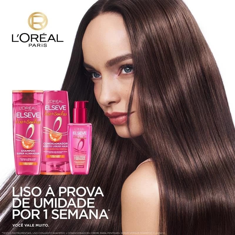 L'Oréal Paris Elseve Liso dos Sonhos Kit Shampoo, Condicionador e Sérum