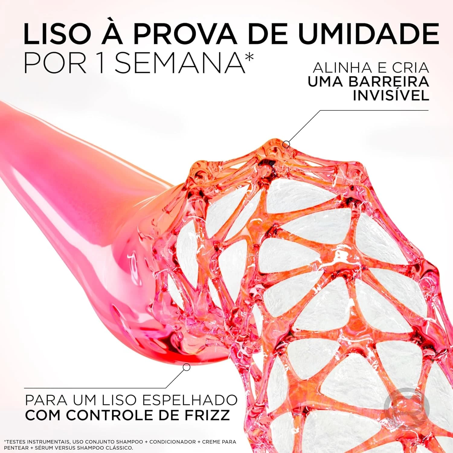 L'Oréal Paris Elseve Liso dos Sonhos Condicionador, com Efeito Liquid Hair, Enriquecido com AHA e Queratina Vegetal, 400ml