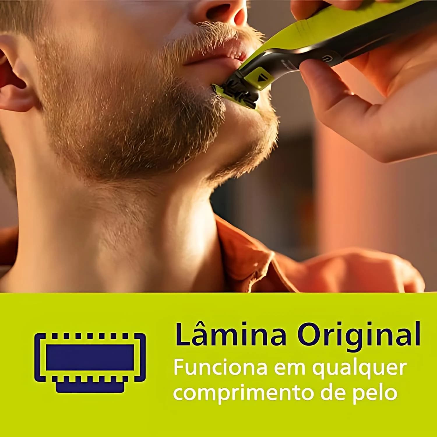 Aparador e raspador OneBlade com 3 pentes, à prova d’água, Bivolt - QP2724/10 Philips