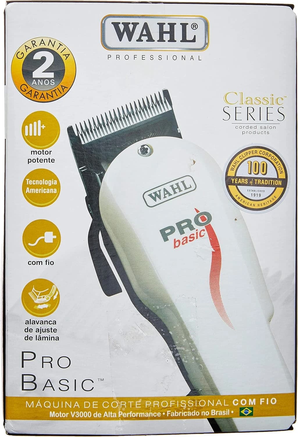 Máquina de Corte, Wahl Pro Basic 127V, Branco